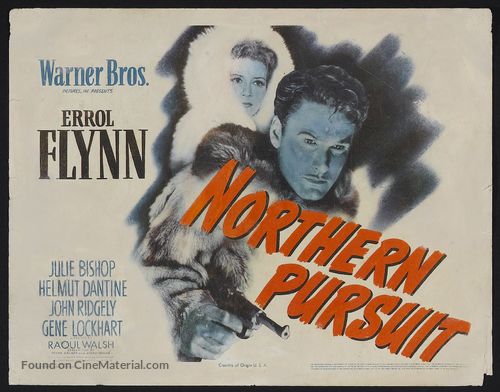 Northern Pursuit - Theatrical movie poster