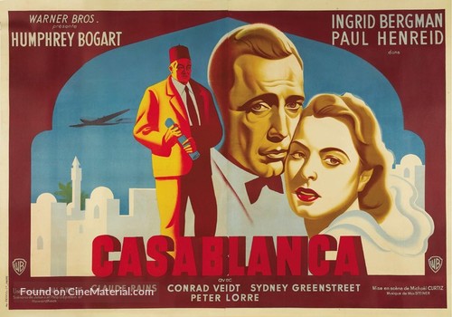 Casablanca - French Movie Poster