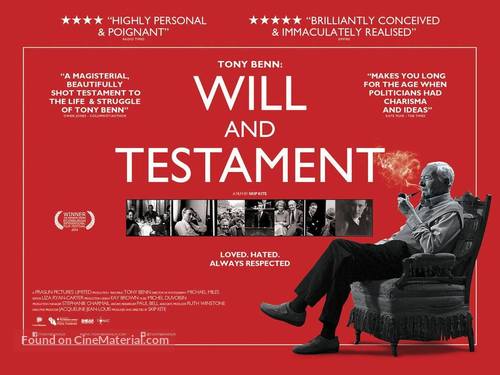 Tony Benn: Will and Testament - British Movie Poster