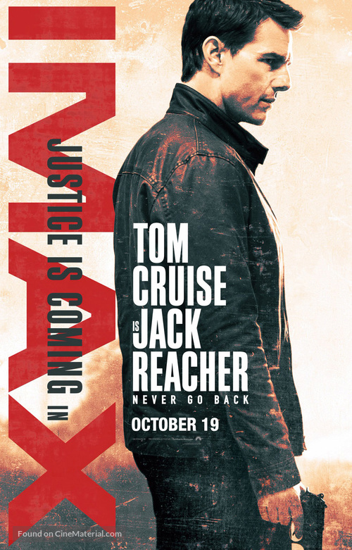Jack Reacher: Never Go Back - Philippine Movie Poster