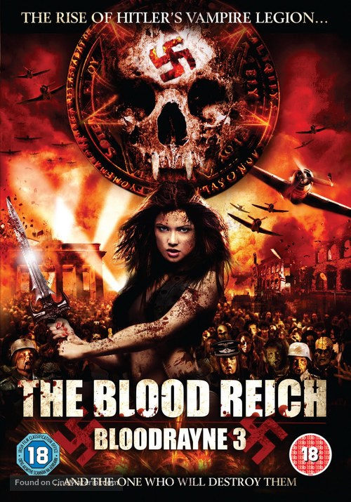 Bloodrayne: The Third Reich - British DVD movie cover