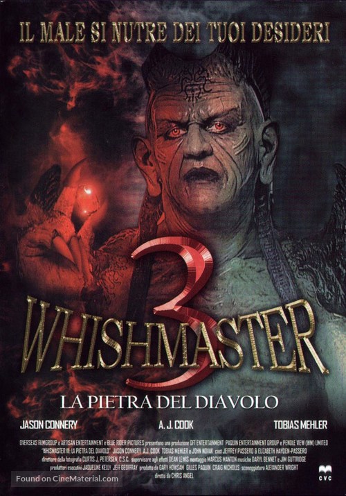 Wishmaster 3: Beyond the Gates of Hell - Italian Movie Cover