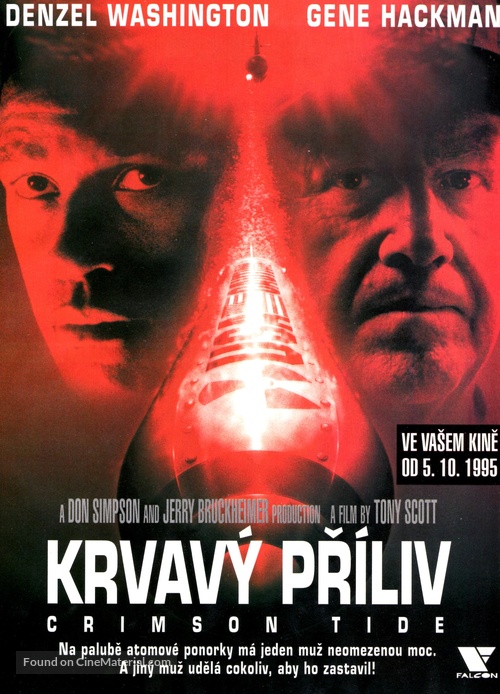 Crimson Tide - Czech Movie Poster