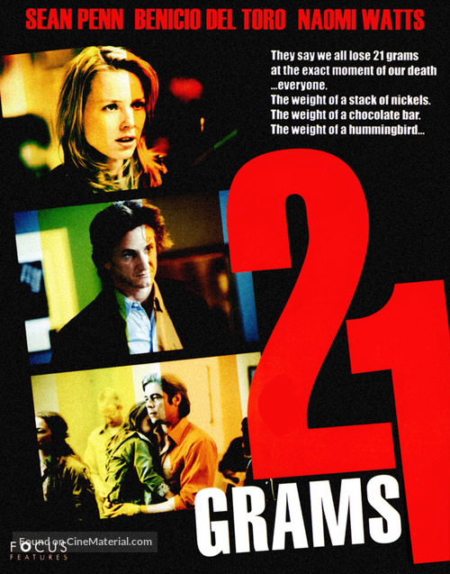 21 Grams (2003) dvd movie cover