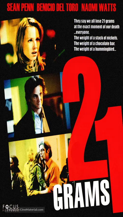 21 Grams 2003 Dvd Movie Cover