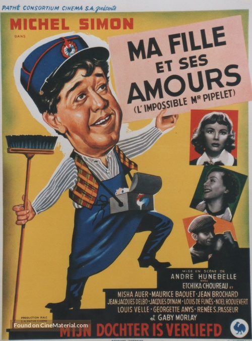 Impossible Monsieur Pipelet, L&#039; - Belgian Movie Poster