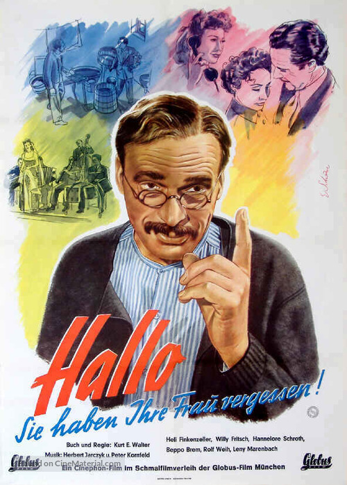 Hallo - Sie haben Ihre Frau vergessen - German Movie Poster