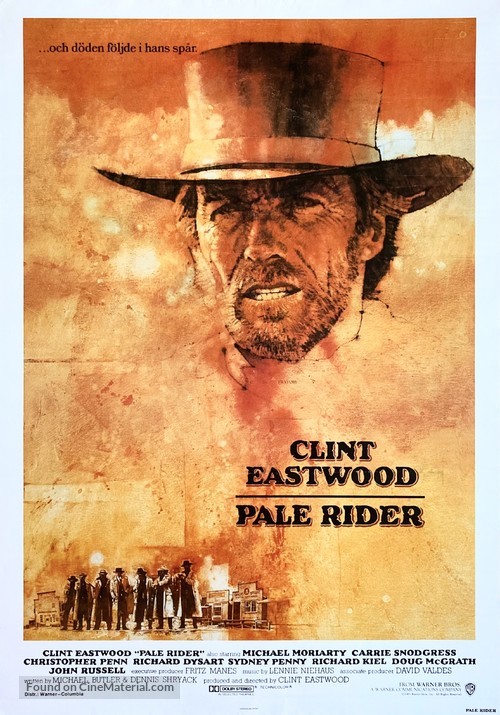 Pale Rider - Swedish Movie Poster