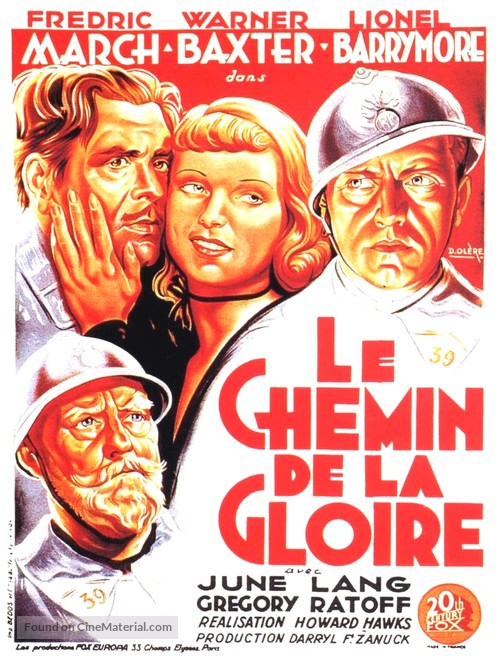 The Road to Glory - French Movie Poster