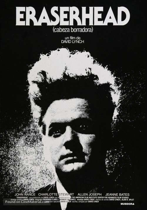 Eraserhead - Spanish Movie Poster