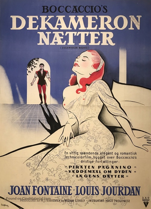 Decameron Nights - Danish Movie Poster