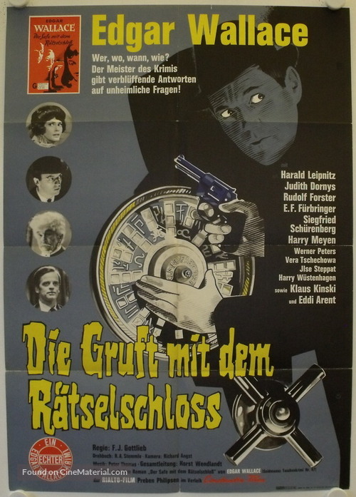 Die Gruft mit dem R&auml;tselschlo&szlig; - German Movie Poster