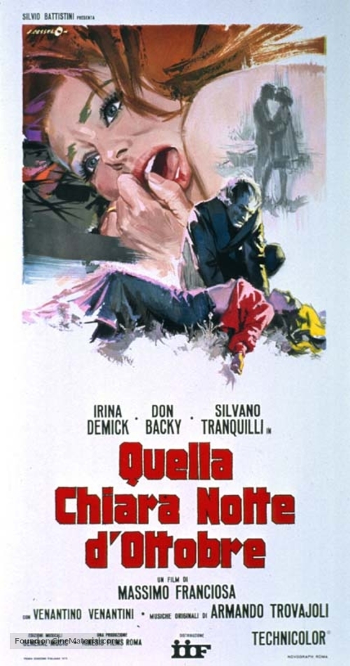 Quella chiara notte d&#039;ottobre - Italian Movie Poster