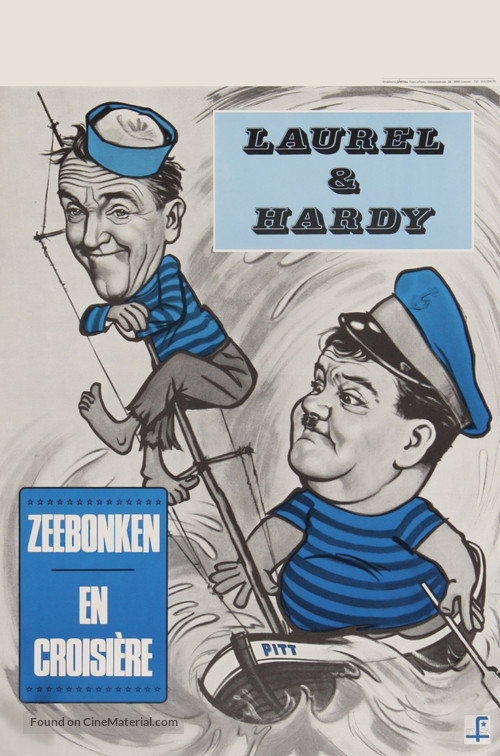 Saps at Sea - Belgian Movie Poster