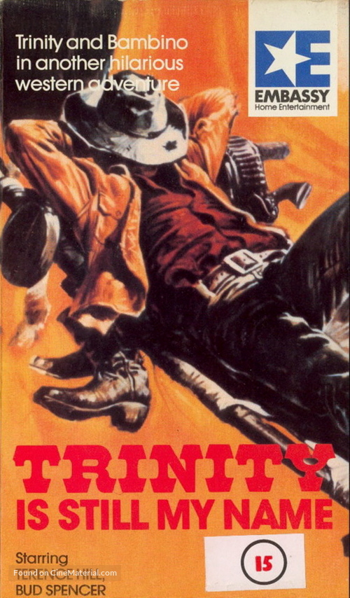 ...continuavano a chiamarlo Trinit&agrave; - British VHS movie cover