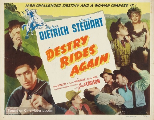 Destry Rides Again - Re-release movie poster