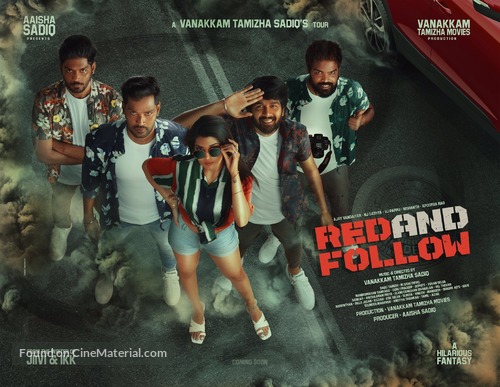 Red and Follow - Indian Movie Poster