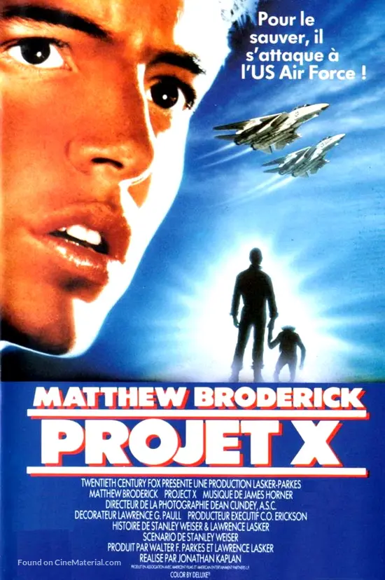 Project X 1987 French Vhs Movie Cover Project X 1987 French Vhs Movie Cover
