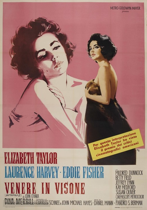 Butterfield 8 - Italian Movie Poster