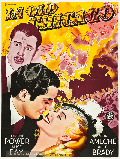 In Old Chicago - Swedish Movie Poster