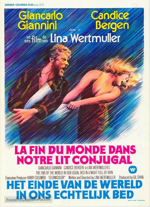 La fine del mondo nel nostro solito letto in una notte piena di pioggia - Belgian Movie Poster