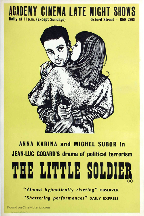 Le petit soldat - British Movie Poster