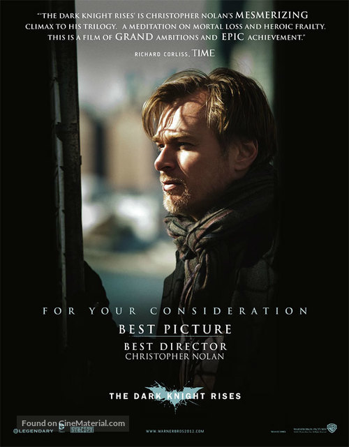 The Dark Knight Rises - For your consideration movie poster