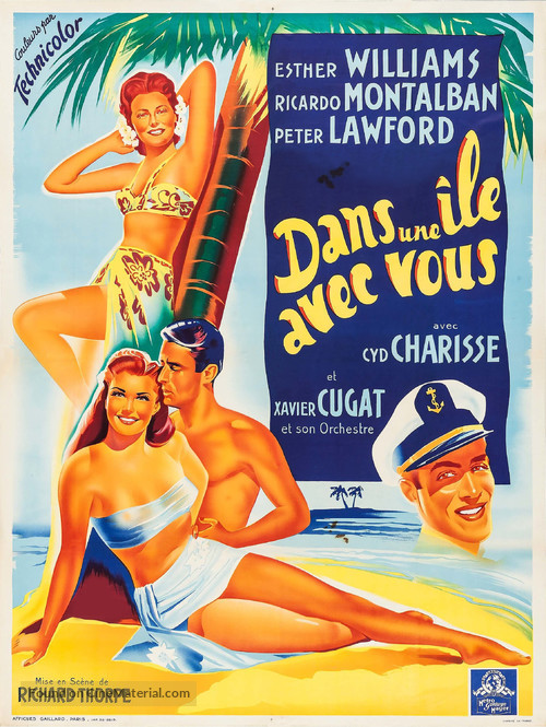On an Island with You - French Movie Poster