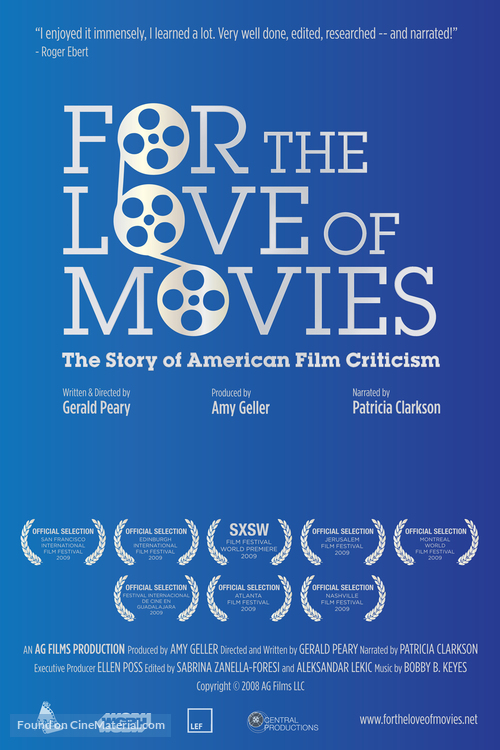 For the Love of Movies: The Story of American Film Criticism - Movie Poster