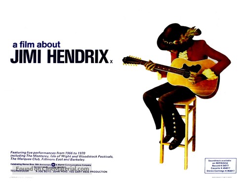 Jimi Hendrix - British Movie Poster