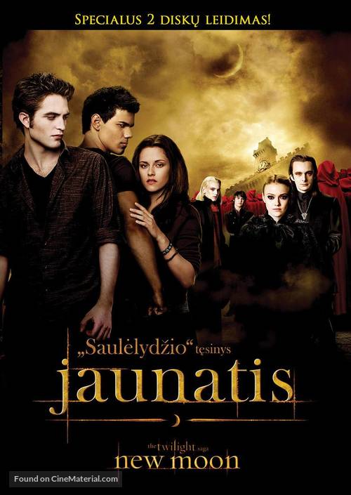 The Twilight Saga: New Moon - Lithuanian DVD movie cover