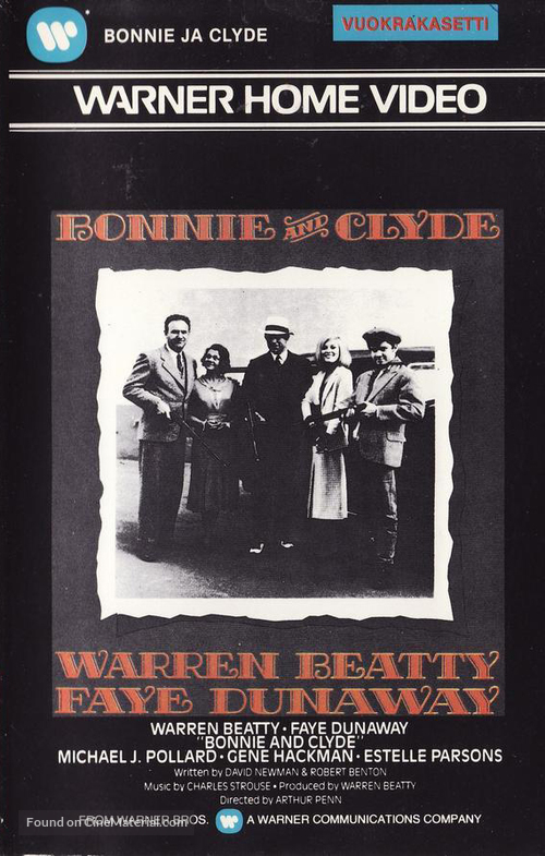 Bonnie and Clyde - Finnish Movie Cover