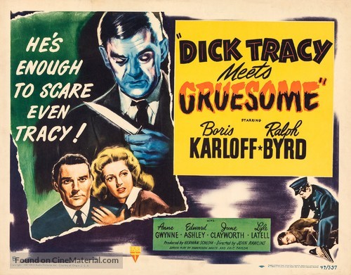 Dick Tracy Meets Gruesome - Movie Poster