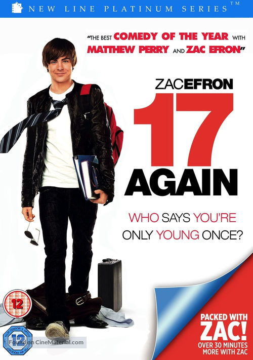 17 Again - British DVD movie cover