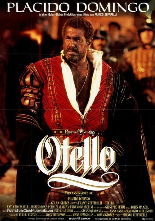 Otello - German Movie Poster