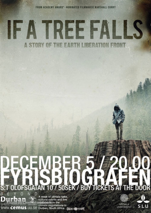 If a Tree Falls: A Story of the Earth Liberation Front - Swedish Movie Poster