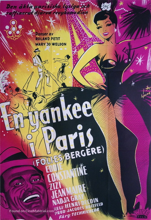 Folies-Berg&egrave;re - Swedish Movie Poster