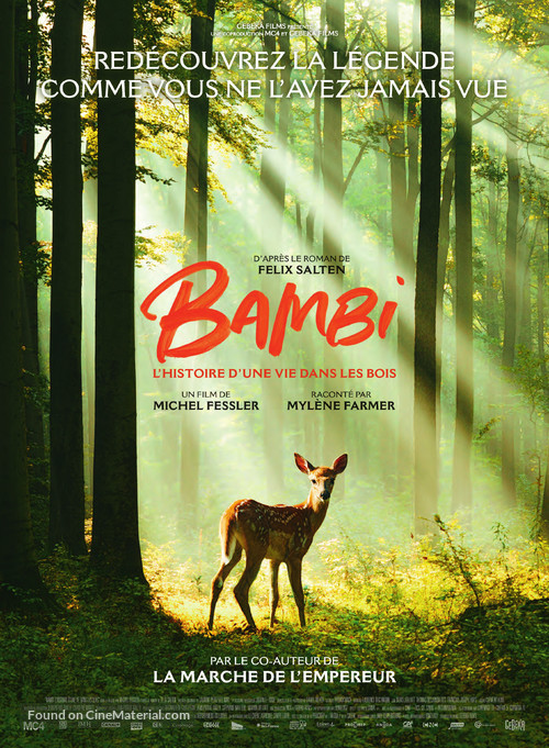 Bambi, L&#039;histoire d&#039;une vie dans les bois - French Movie Poster