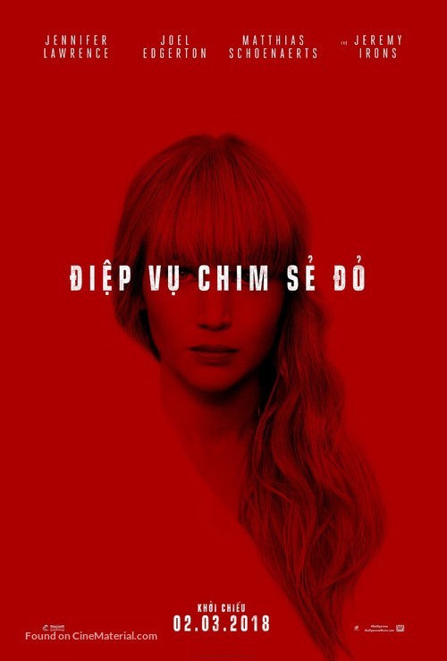 Red Sparrow - Vietnamese Movie Poster