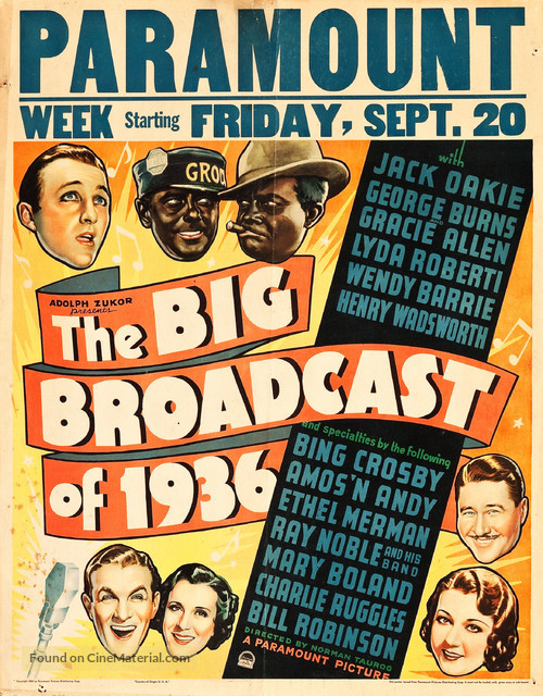 The Big Broadcast of 1936 - Movie Poster