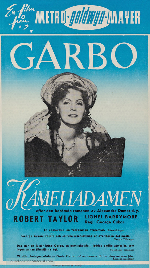 Camille - Swedish Movie Poster