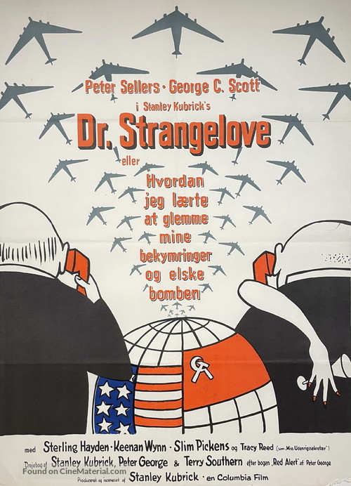 Dr. Strangelove - Danish Movie Poster
