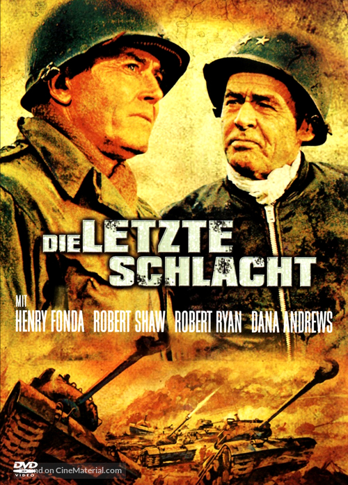 Battle of the Bulge - German DVD movie cover