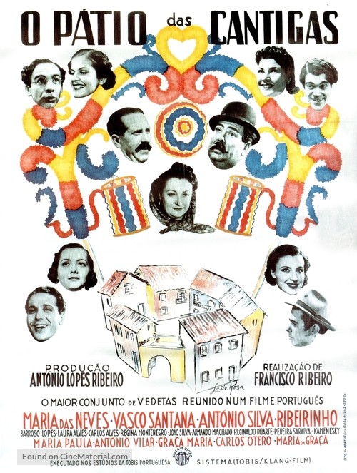 O P&aacute;tio das Cantigas - Portuguese Movie Poster