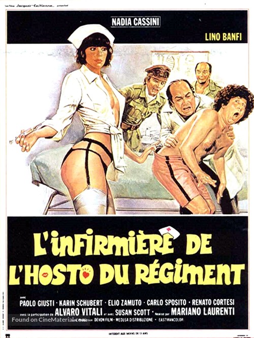 L&#039;infermiera nella corsia dei militari - French Movie Poster