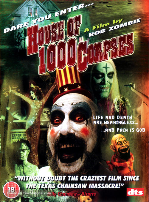 House of 1000 Corpses - British DVD movie cover