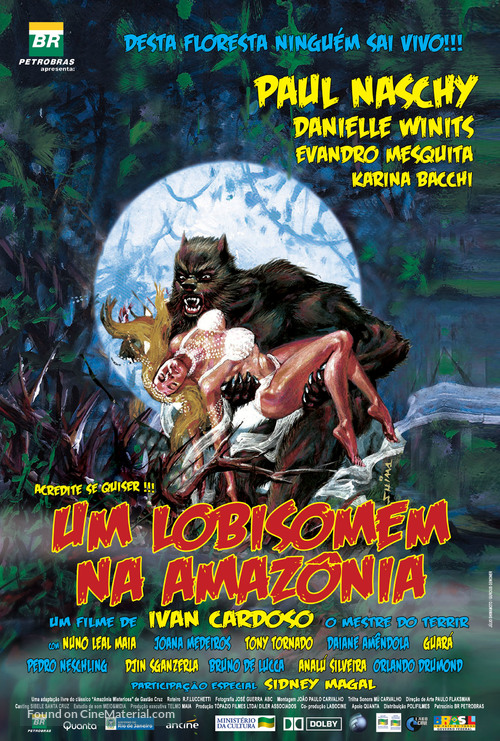 Um Lobisomem na Amaz&ocirc;nia - Brazilian Movie Poster