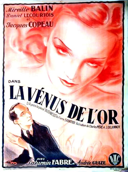 La V&eacute;nus de l&#039;or - French Movie Poster