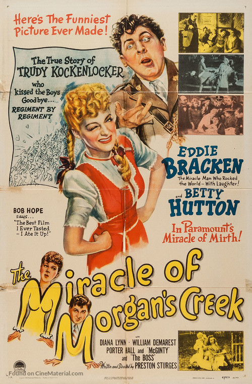 The Miracle of Morgan&#039;s Creek - Movie Poster