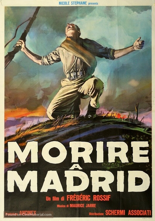 Mourir &agrave; Madrid - Italian Movie Poster